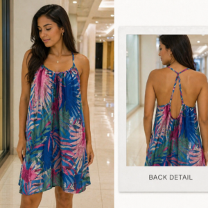 Banana Boat Women's Sleeveless Floral Printed UPF 50+ Dress