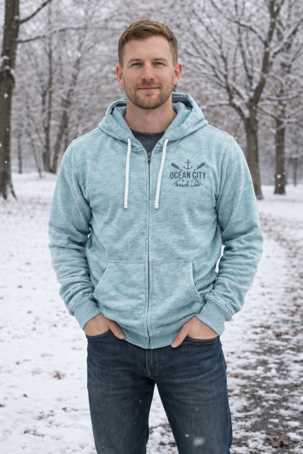 Full Zip Nantucket Hooded Sweatshirt - Image 2