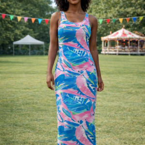 Banana Boat UPF 50+ Sleeveless Printed Maxi Dress