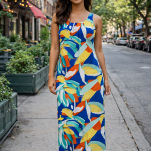 Banana Boat UPF 50+ Printed Sleeveless Maxi Dress