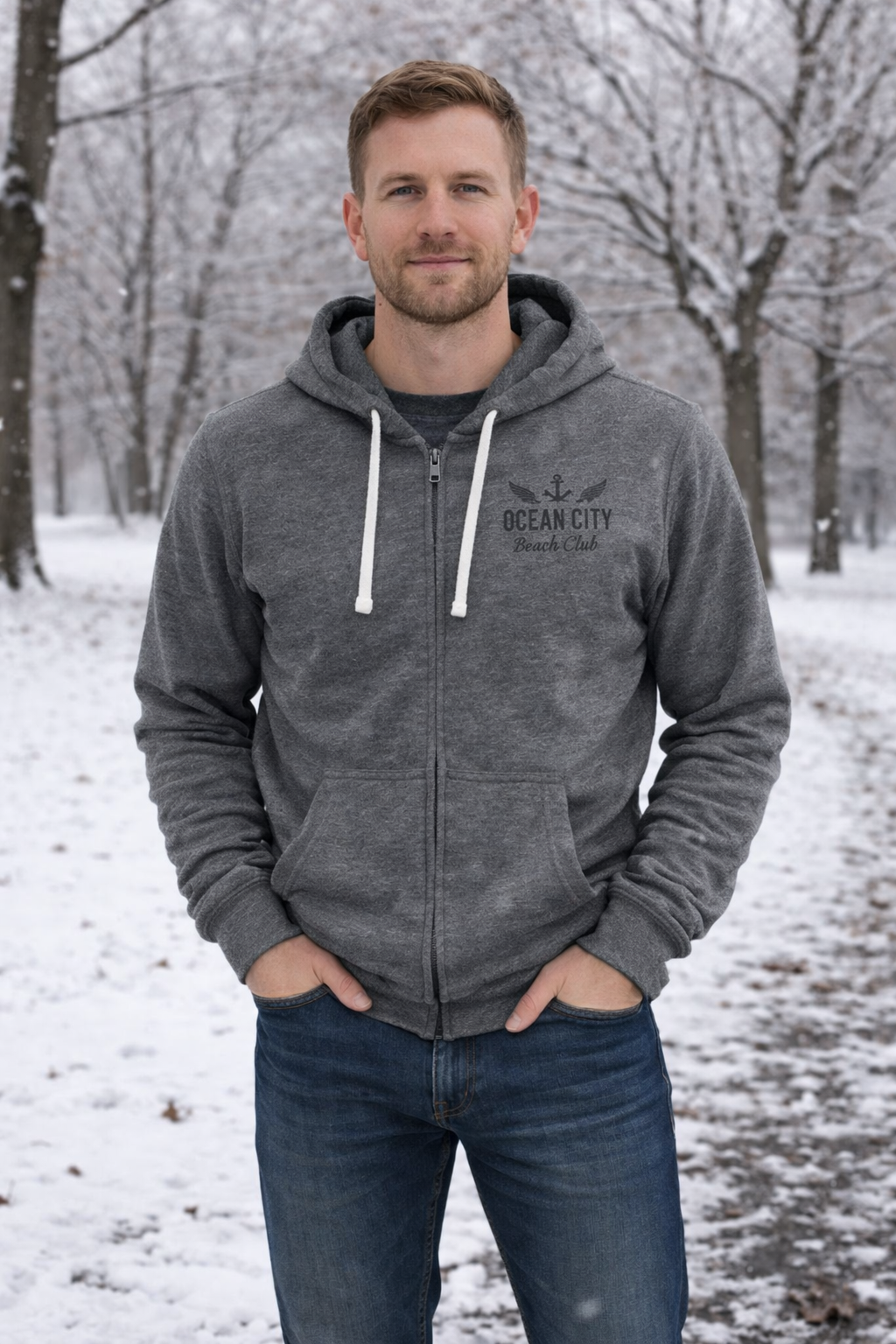 Full Zip Nantucket Hooded Sweatshirt - Image 3