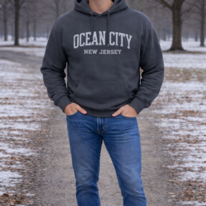 Basix of America Garment Dye Crew Neck Pullover Hooded Sweatshirt
