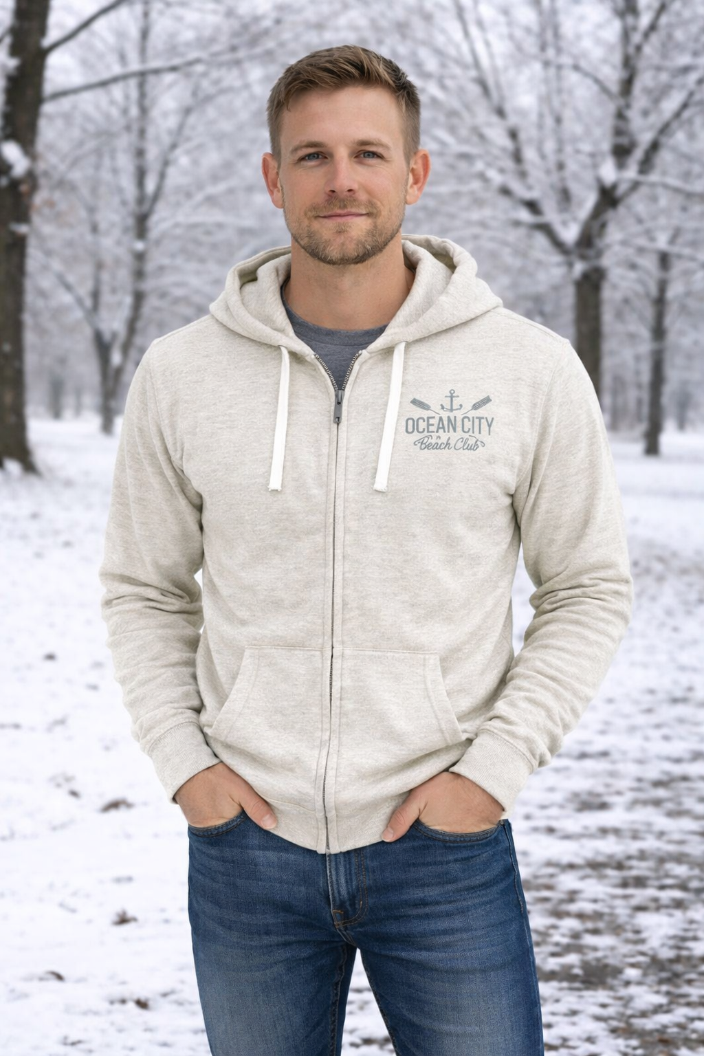 Full Zip Nantucket Hooded Sweatshirt - Image 4