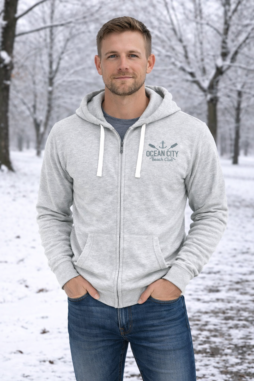 Full Zip Nantucket Hooded Sweatshirt