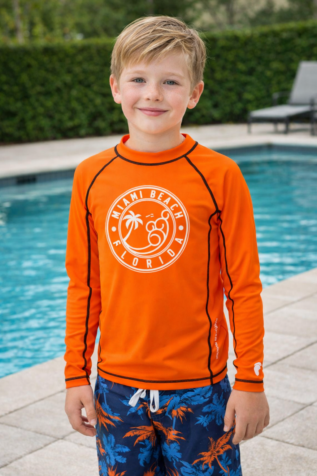 Kids UPF 50+ Long Sleeve Rash Guard - Image 2