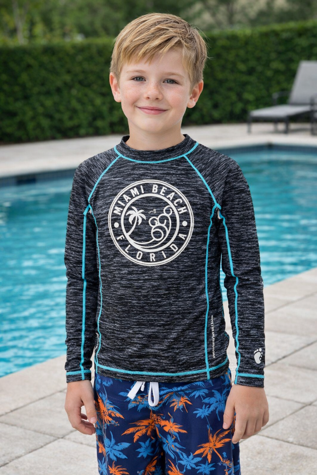 Kids UPF 50+ Long Sleeve Rash Guard - Image 3