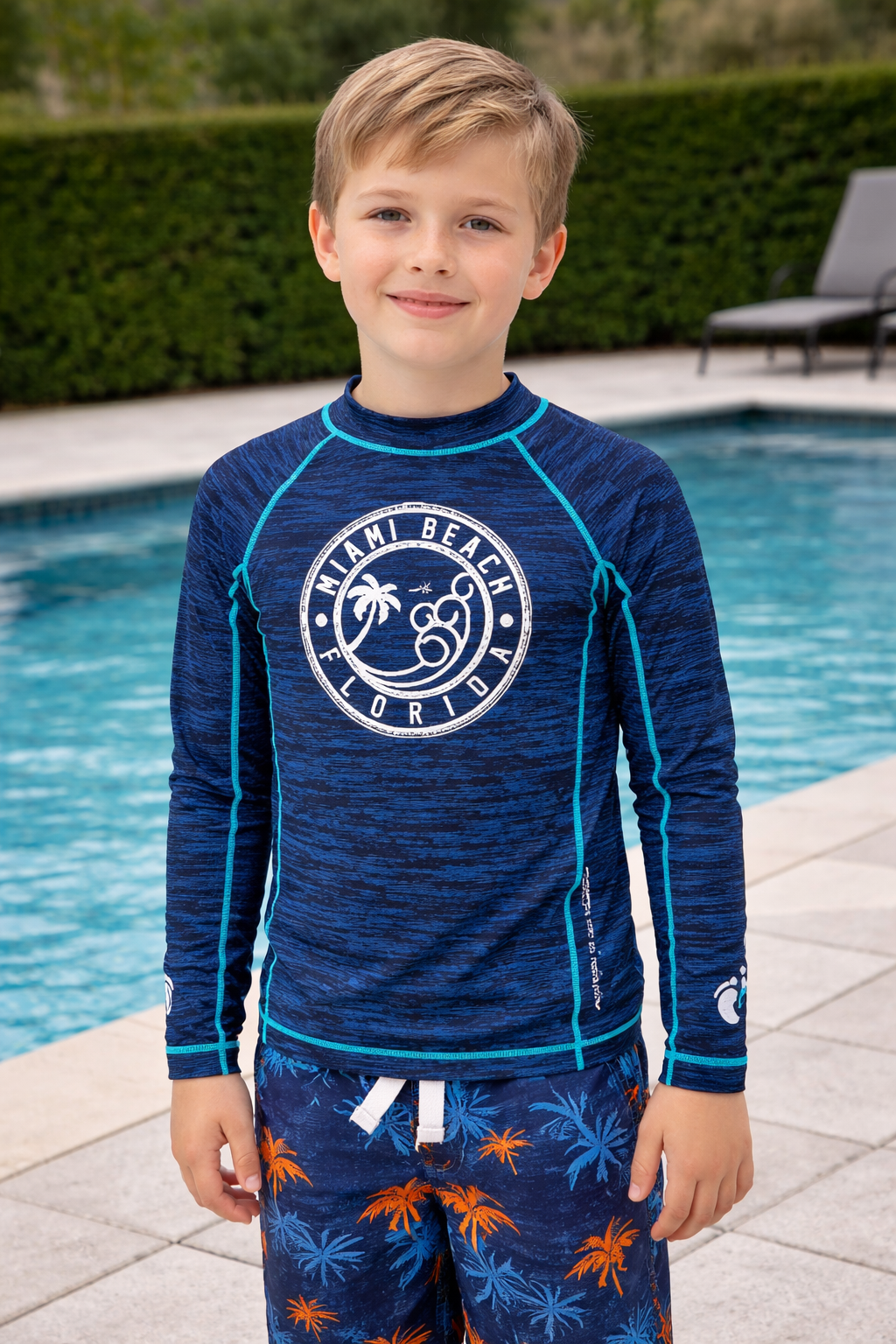 Kids UPF 50+ Long Sleeve Rash Guard