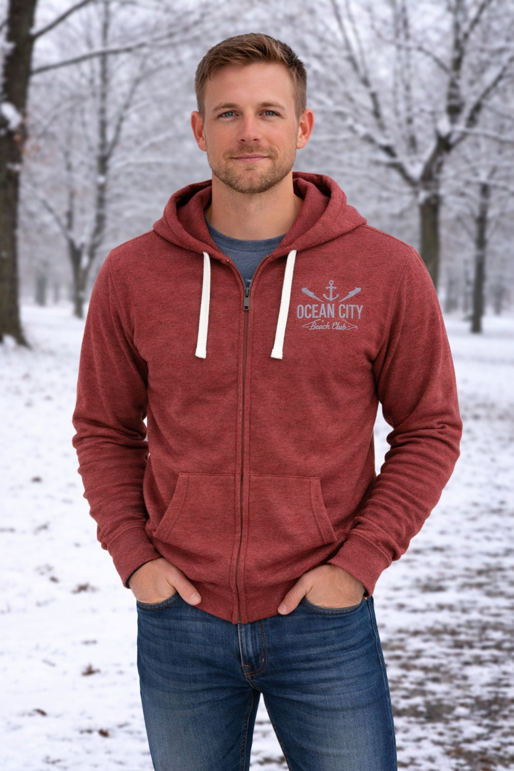 Full Zip Nantucket Hooded Sweatshirt - Image 8