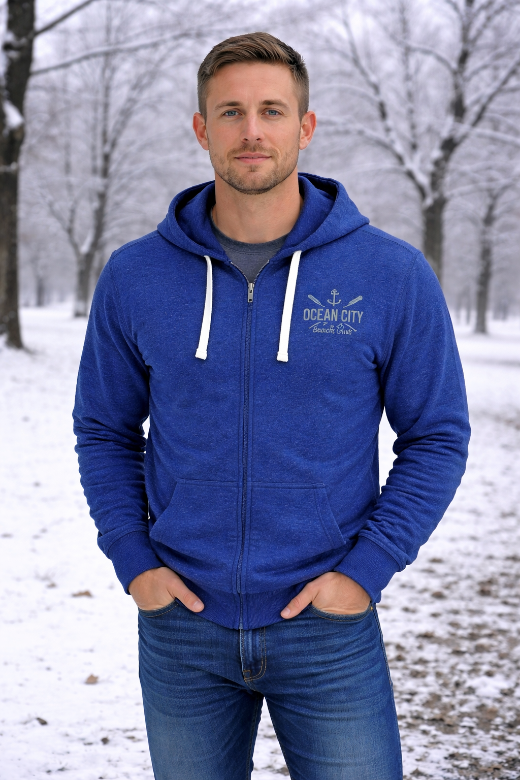 Full Zip Nantucket Hooded Sweatshirt - Image 9