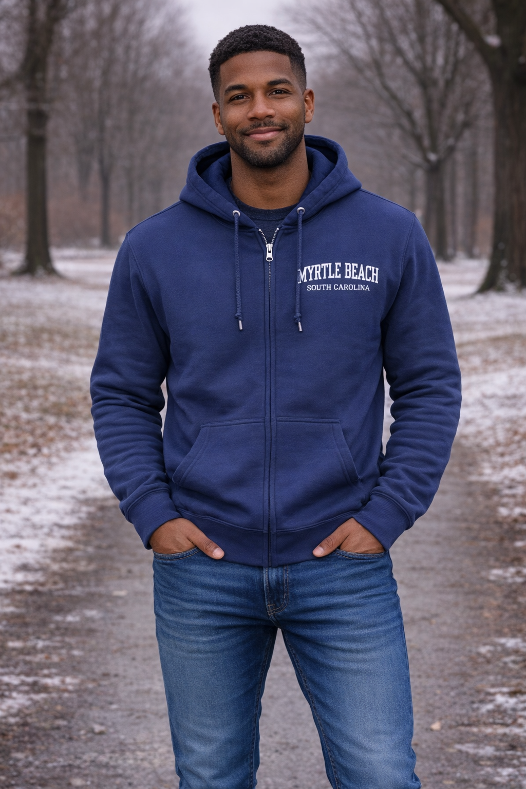 Basix of America Soft Multon Full Zipper Hooded Sweatshirt - Image 3