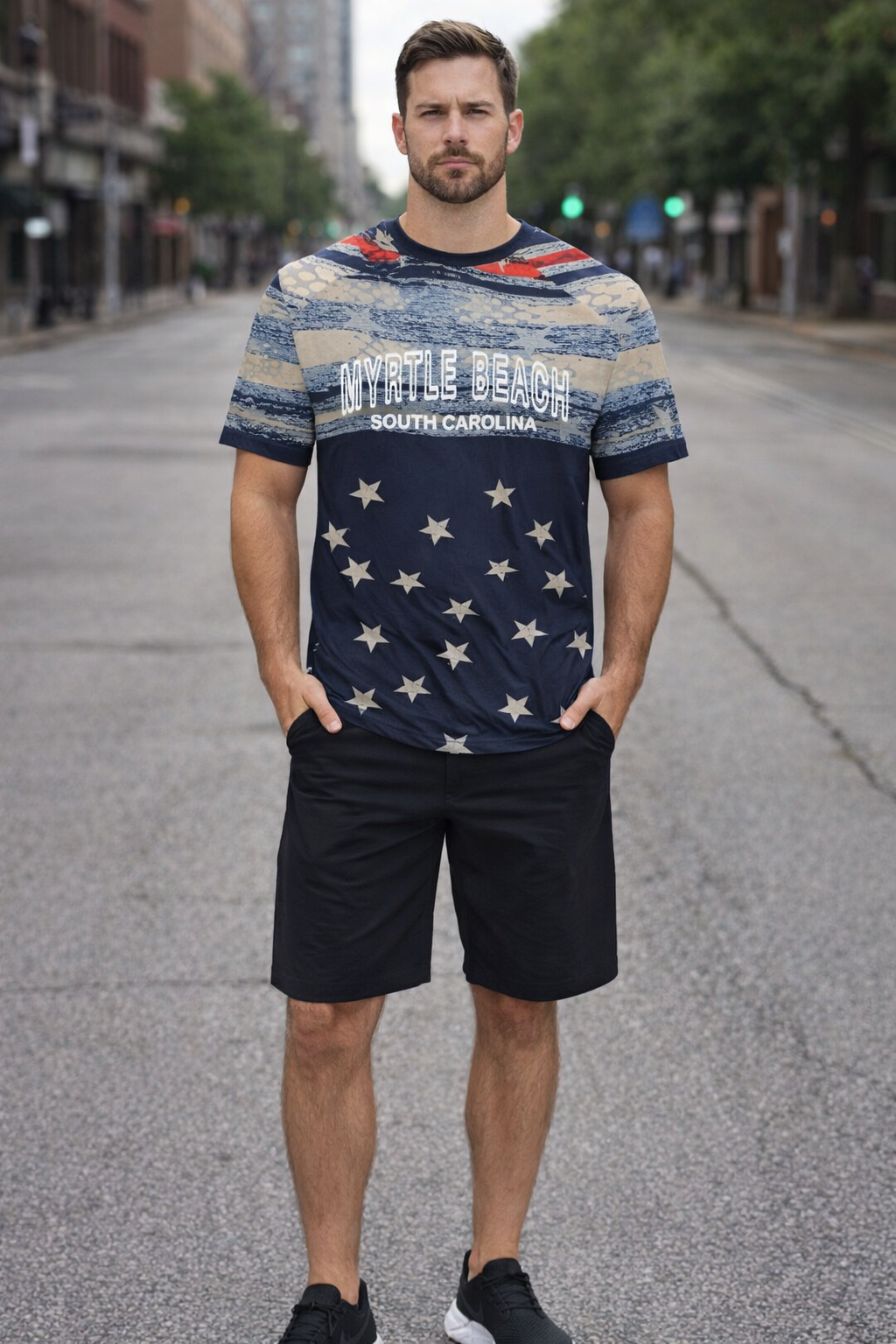 Banana Boat Men's UPF 50+ Printed Shorts Sleeve Performance Tee - Image 4