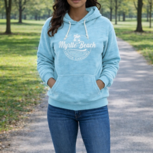 Basix of America Reverse Slub Hooded Pullover Sweatshirt With Front Pocket