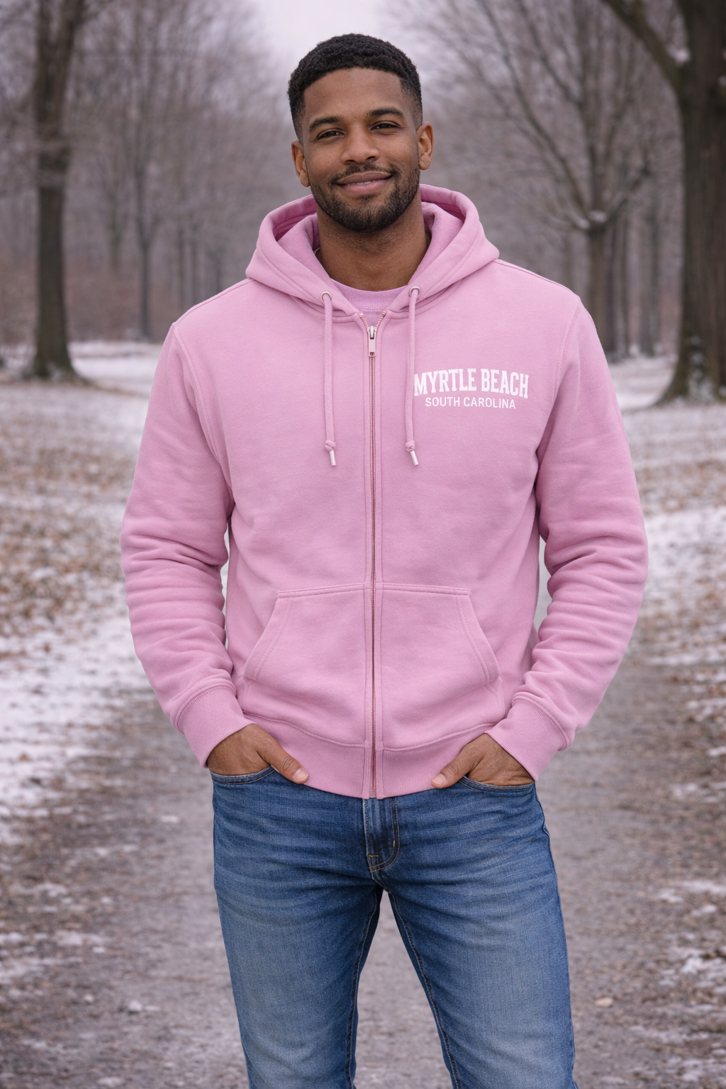 Basix of America Soft Multon Full Zipper Hooded Sweatshirt - Image 4