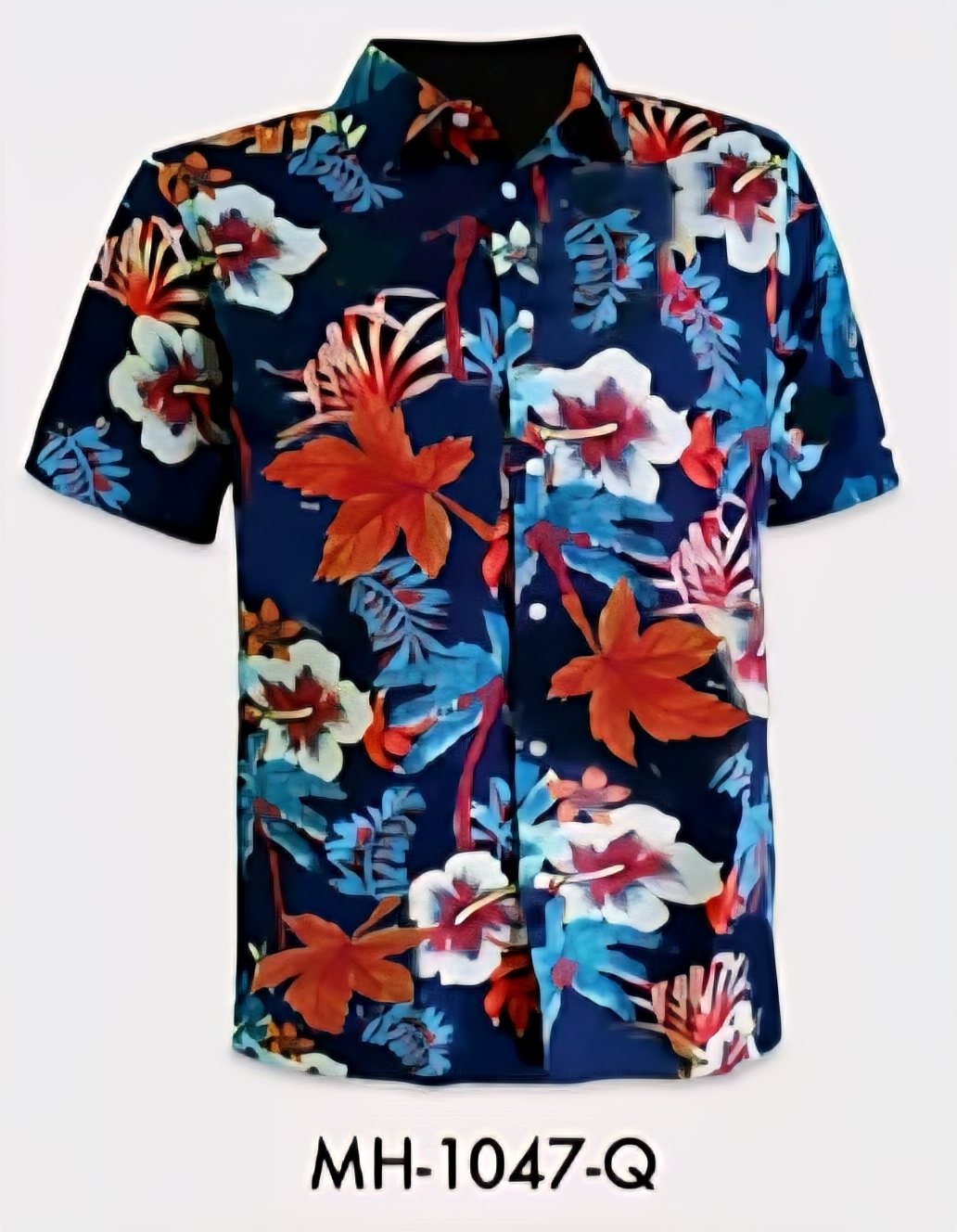 Men Short Sleeve Hawaiian Shirt - Image 3