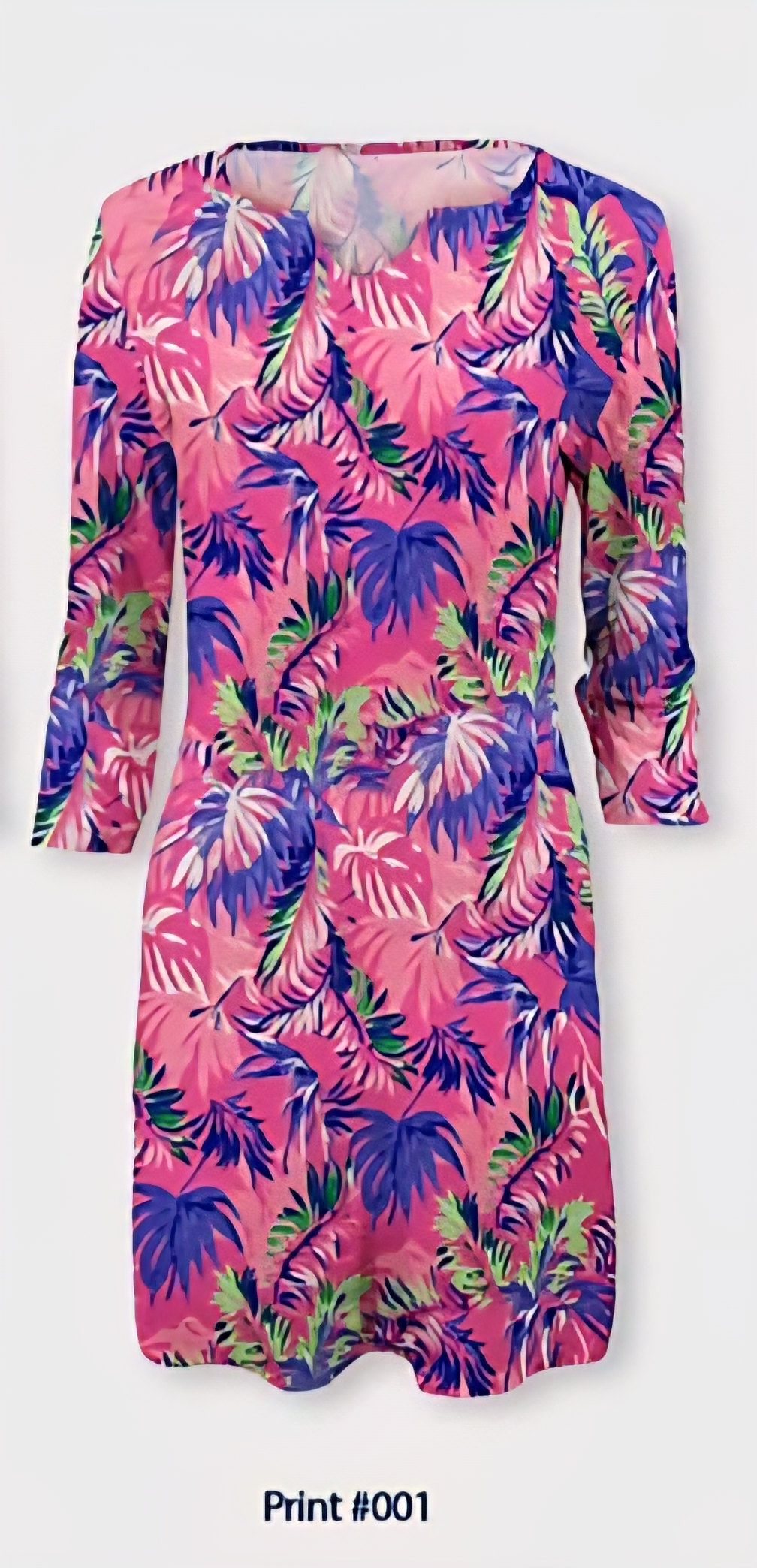 Banana Boat UPF 50+ V-Neck Long Sleeve Printed Dress - Image 4